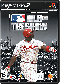 MLB 08 The Show Playstation 2 US box art